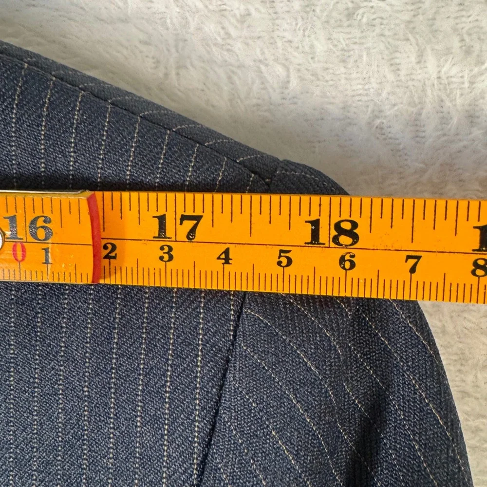 Levi's Action Suits Blazer Mens 40‎ Navy Blue Excellent Pinstripe Two-Button